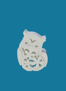 Silikonová forma - Sovička na světýlko - 7,5 cm