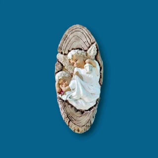 Silikonová forma - Andělé ve dřevě