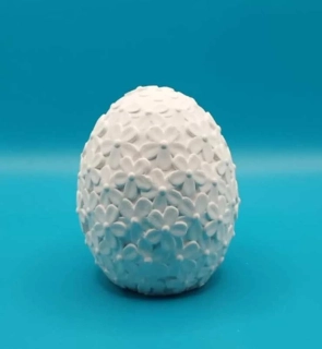 Silikonová forma - Květované vejce - 10 cm