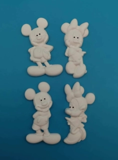 Silikonová forma - Mickey + Minnie - 4 ks - Cena je uvedena za komplet