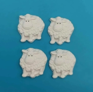 Silikonová forma - Mini ovečky - 4 ks - Cena je uvedena za komplet