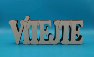 Silikonová forma - Nápis "Vítejte"