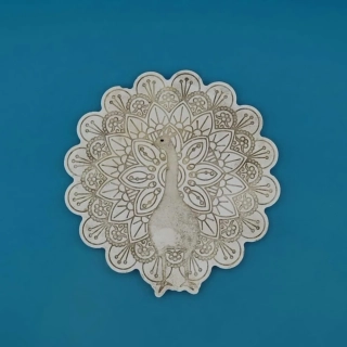 Silikonová forma - Mandala páv č.1