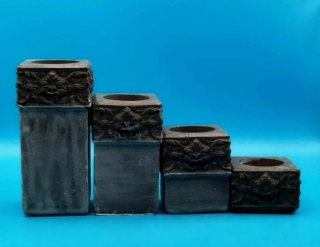 Silikonová forma - Set čtyř svícnů na čajové svíčky č.1
