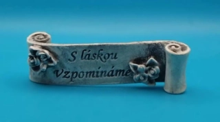 Silikonová forma - Smuteční svitek