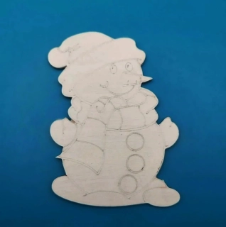 Silikonová forma - Sněhulák s dýhou - 14 cm