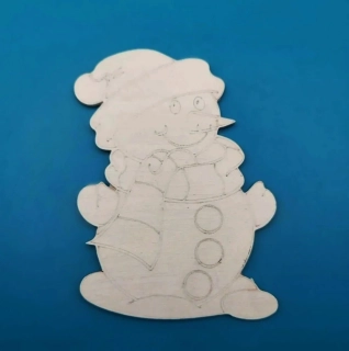 Silikonová forma - Sněhulák s dýhou - 26 cm