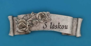 Silikonová forma - Svitek s nápisem 