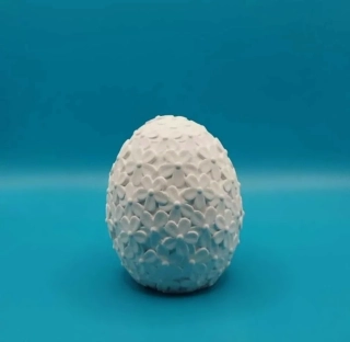Silikonová forma - Vejce s kytičkami - 6,5 cm