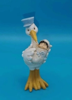 Silikonová forma - Čáp nesoucí chlapečka