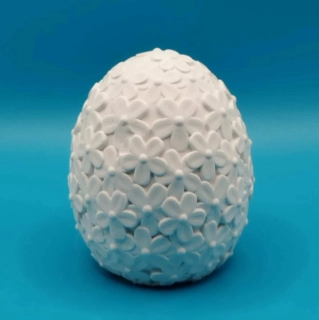 Silikonová forma - Květované vejce - 7,5 cm