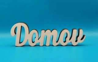Silikonová forma - Nápis "Domov" č.2