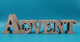 Silikonová forma - Nápis "Advent"