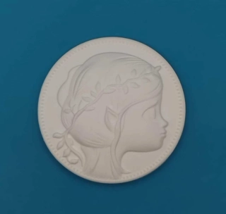 Silikonová forma - Medailonek s holčičkou č.6