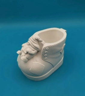 Silikonová forma - Květník bota s odpočívajícím trpaslíkem