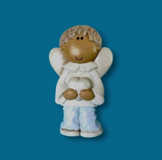 Silikonová forma - Andílek se srdíčkem - 32 cm