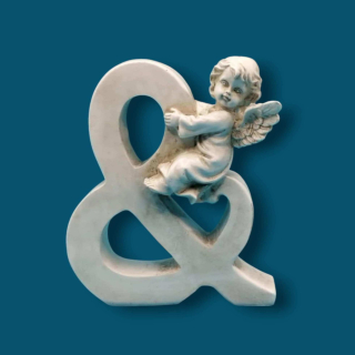 Silikonová forma - Ampersand s andílkem