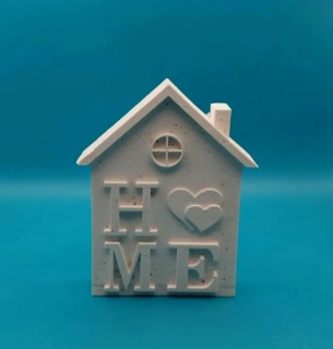 Silikonová forma - Čelo domu s nápisem "HOME"