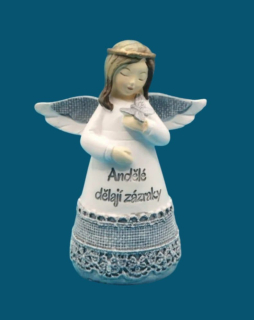 Silikonová forma - Anděl "ANDĚLÉ DĚLAJÍ ZÁZRAKY"