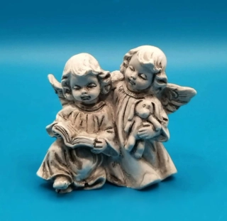 Silikonová forma - Duo andílků s knihou