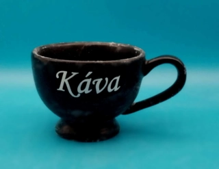 Silikonová forma - Hrnek s vrytým nápisem "Káva"