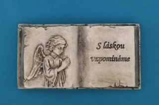 Silikonová forma - Smuteční kniha - 16 cm
